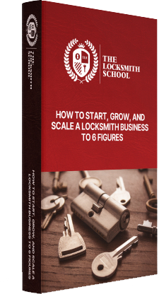 book mockup on how to start a locksmith business